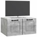 Oglindă TV montată pe perete Gri Beton 59,5 x 41 x 30 cm - WALTI WALTI