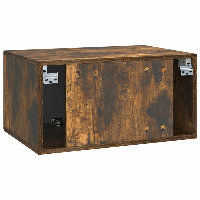 Oglindă TV montată pe perete Stejar fumuriu 59,5 x 41 x 30 cm - WALTI WALTI