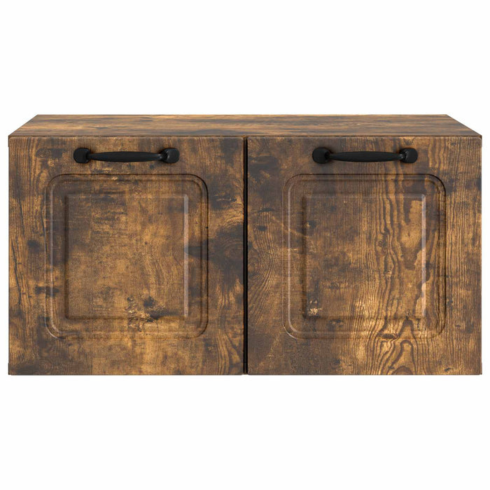 Oglindă TV montată pe perete Stejar fumuriu 59,5 x 41 x 30 cm - WALTI WALTI
