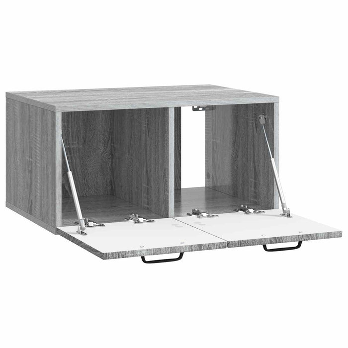 Oglindă TV montată pe perete Sonoma gri 59,5 x 41 x 30 cm - WALTI WALTI