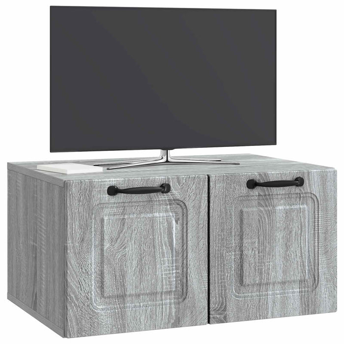 Oglindă TV montată pe perete Sonoma gri 59,5 x 41 x 30 cm - WALTI WALTI