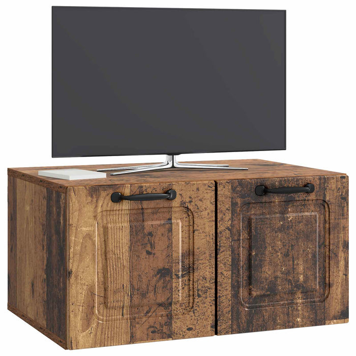 Oglindă TV montată pe perete Lemn vechi 59,5 x 41 x 30 cm - WALTI WALTI