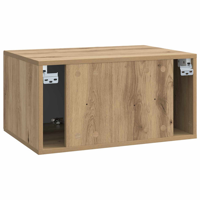 Oglindă TV montată pe perete Stejar Artizanal 59,5 x 41 x 30 cm - WALTI WALTI