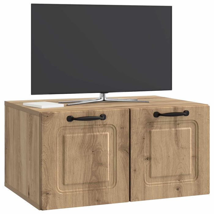 Oglindă TV montată pe perete Stejar Artizanal 59,5 x 41 x 30 cm - WALTI WALTI