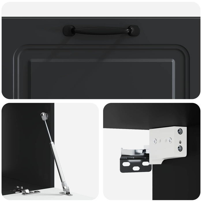 Oglindă TV montată pe perete Pe perete Negru 78,5 x 41 x 30 cm - WALTI WALTI
