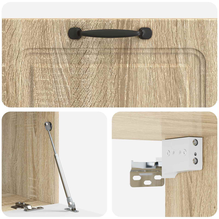 Oglindă TV montată pe perete Stejar Sonoma 78,5 x 41 x 30 cm - WALTI WALTI