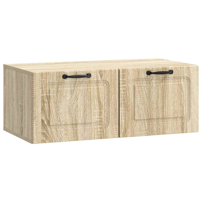 Oglindă TV montată pe perete Stejar Sonoma 78,5 x 41 x 30 cm - WALTI WALTI