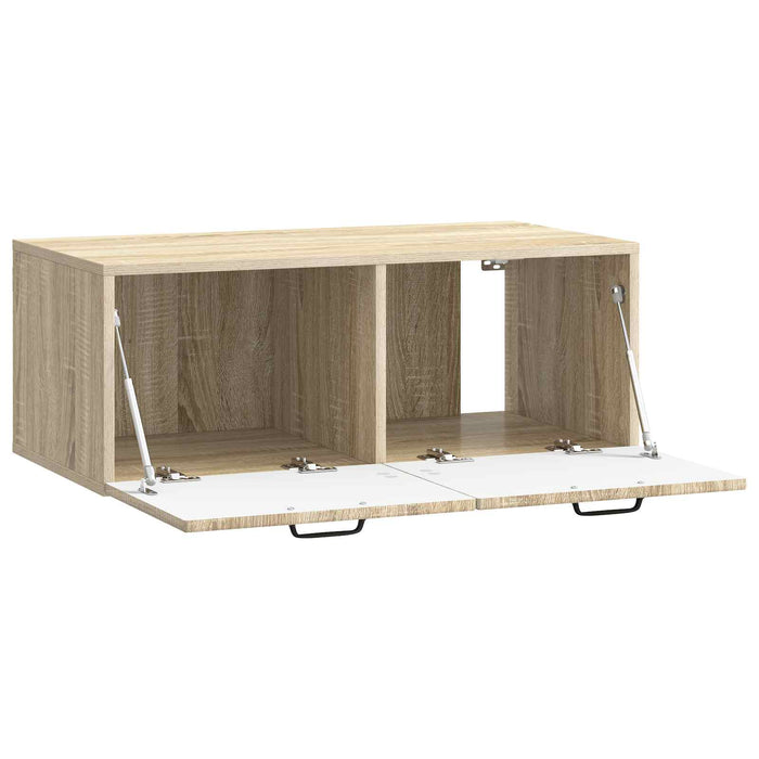 Oglindă TV montată pe perete Stejar Sonoma 78,5 x 41 x 30 cm - WALTI WALTI