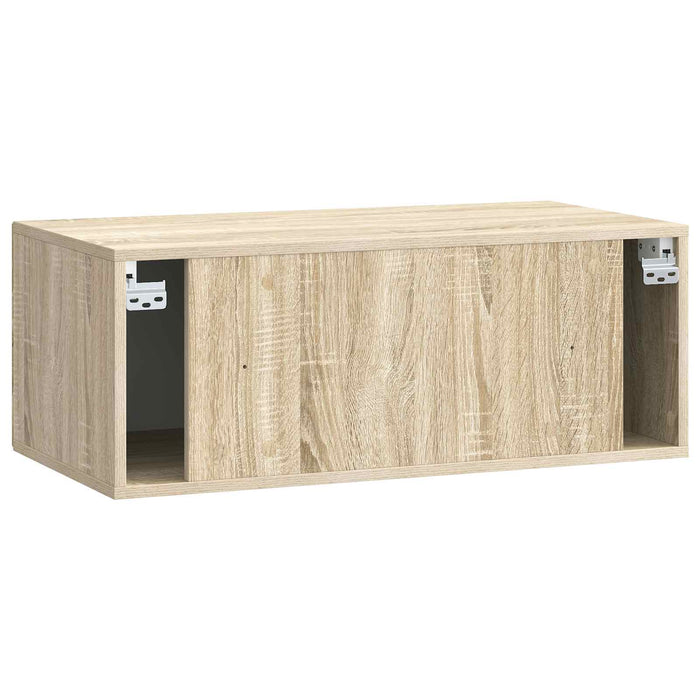 Oglindă TV montată pe perete Stejar Sonoma 78,5 x 41 x 30 cm - WALTI WALTI