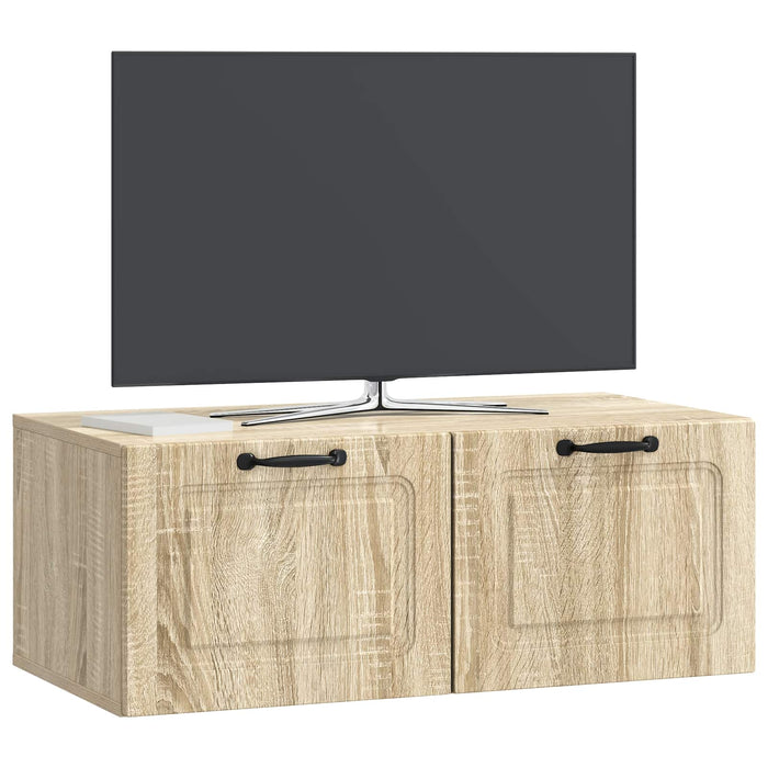 Oglindă TV montată pe perete Stejar Sonoma 78,5 x 41 x 30 cm - WALTI WALTI