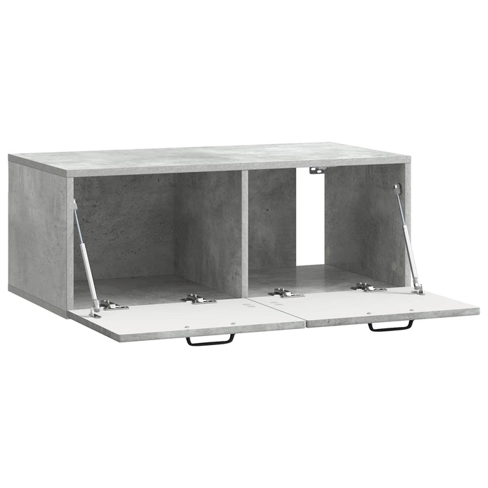 Oglindă TV montată pe perete Gri Beton 78,5 x 41 x 30 cm - WALTI WALTI