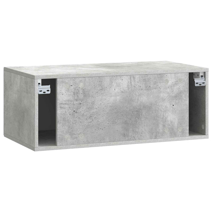 Oglindă TV montată pe perete Gri Beton 78,5 x 41 x 30 cm - WALTI WALTI