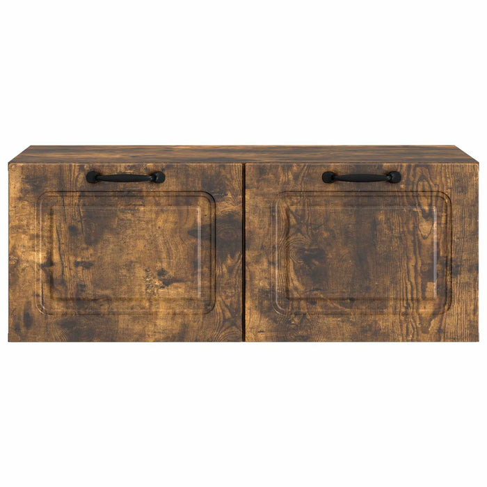 Oglindă TV montată pe perete Stejar fumuriu 78,5 x 41 x 30 cm - WALTI WALTI