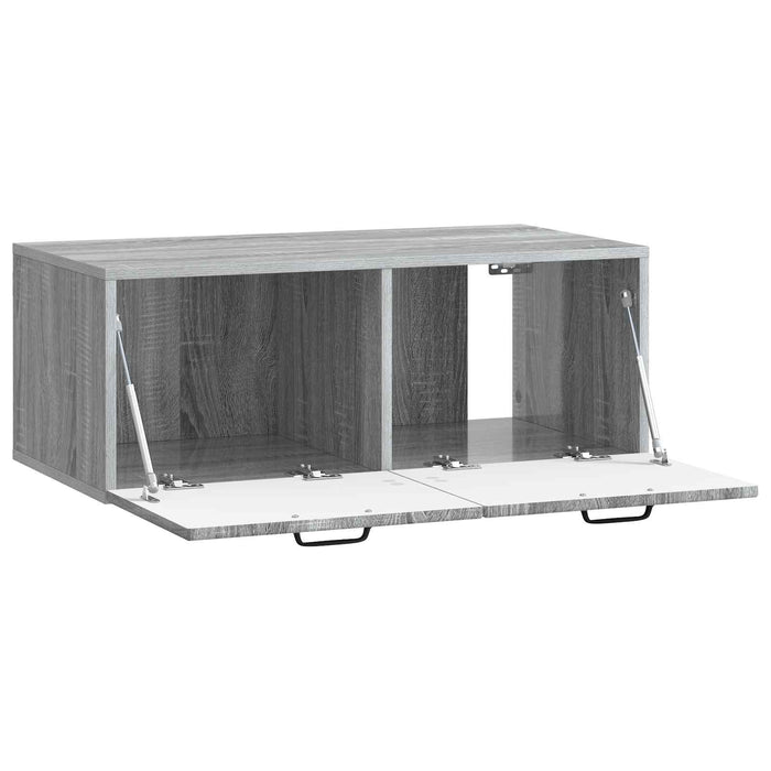 Oglindă TV montată pe perete Sonoma gri 78,5 x 41 x 30 cm - WALTI WALTI