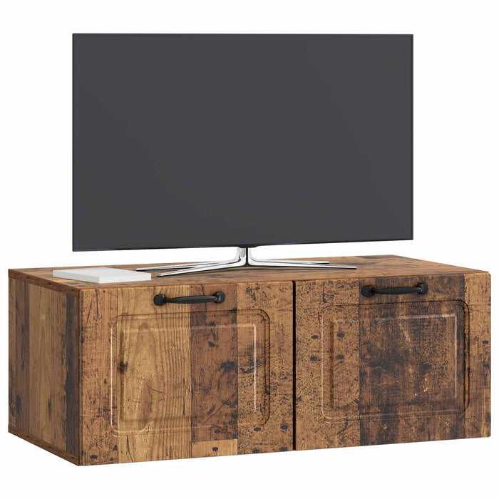Oglindă TV montată pe perete Lemn vechi 78,5 x 41 x 30 cm - WALTI WALTI