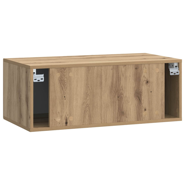 Oglindă TV montată pe perete Stejar Artizanal 78,5 x 41 x 30 cm - WALTI WALTI