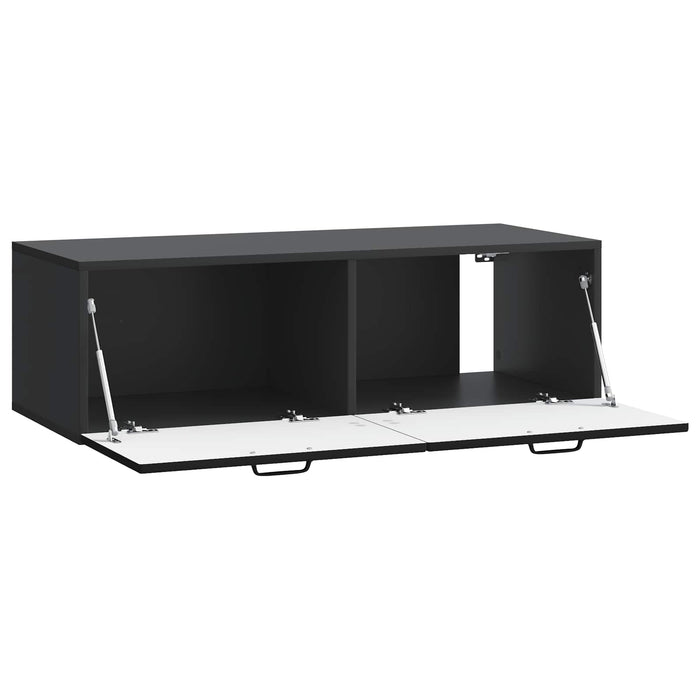 Oglindă TV montată pe perete Pe perete Negru 98 x 41 x 30 cm - WALTI WALTI