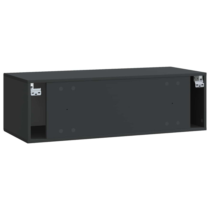 Oglindă TV montată pe perete Pe perete Negru 98 x 41 x 30 cm - WALTI WALTI