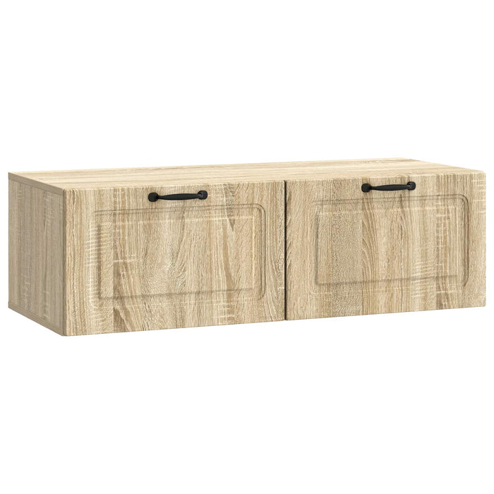 Oglindă TV montată pe perete Stejar Sonoma 98 x 41 x 30 cm - WALTI WALTI