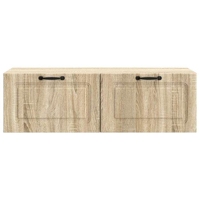 Oglindă TV montată pe perete Stejar Sonoma 98 x 41 x 30 cm - WALTI WALTI