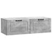 Oglindă TV montată pe perete Gri Beton 98 x 41 x 30 cm - WALTI WALTI