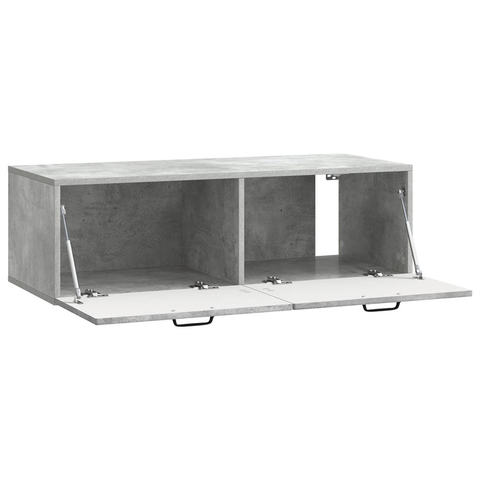 Oglindă TV montată pe perete Gri Beton 98 x 41 x 30 cm - WALTI WALTI