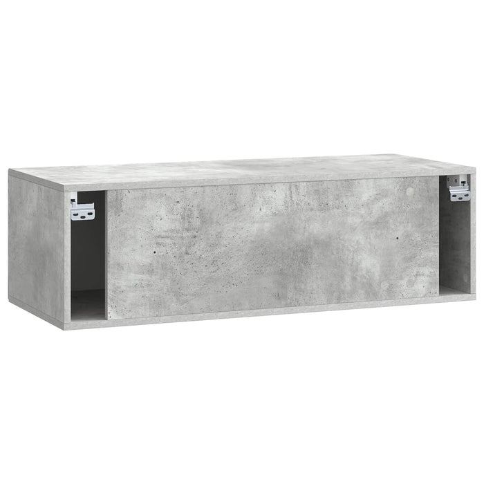 Oglindă TV montată pe perete Gri Beton 98 x 41 x 30 cm - WALTI WALTI