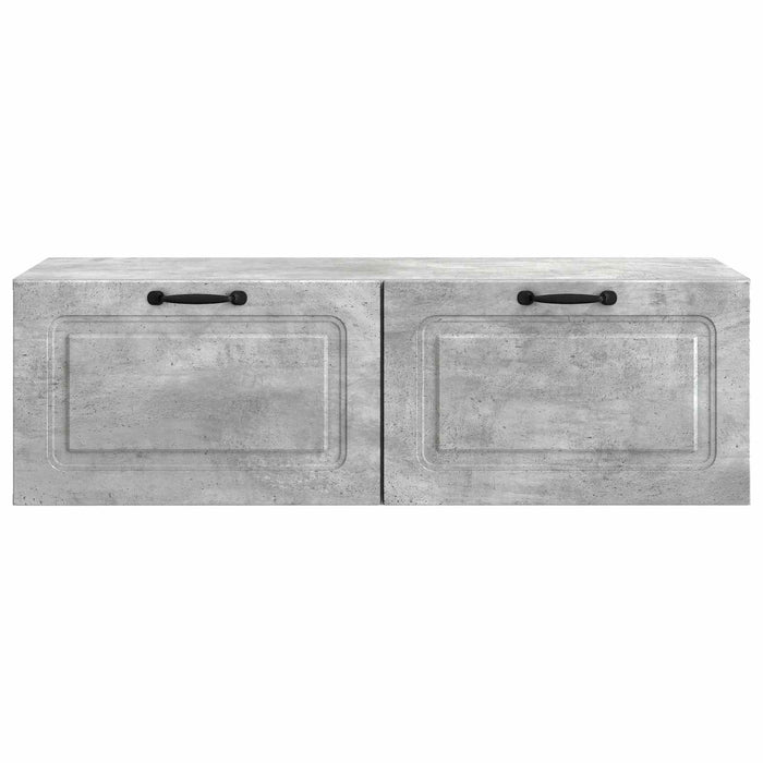 Oglindă TV montată pe perete Gri Beton 98 x 41 x 30 cm - WALTI WALTI