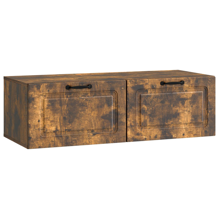 Oglindă TV montată pe perete Stejar fumuriu 98 x 41 x 30 cm - WALTI WALTI