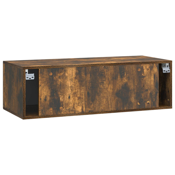 Oglindă TV montată pe perete Stejar fumuriu 98 x 41 x 30 cm - WALTI WALTI