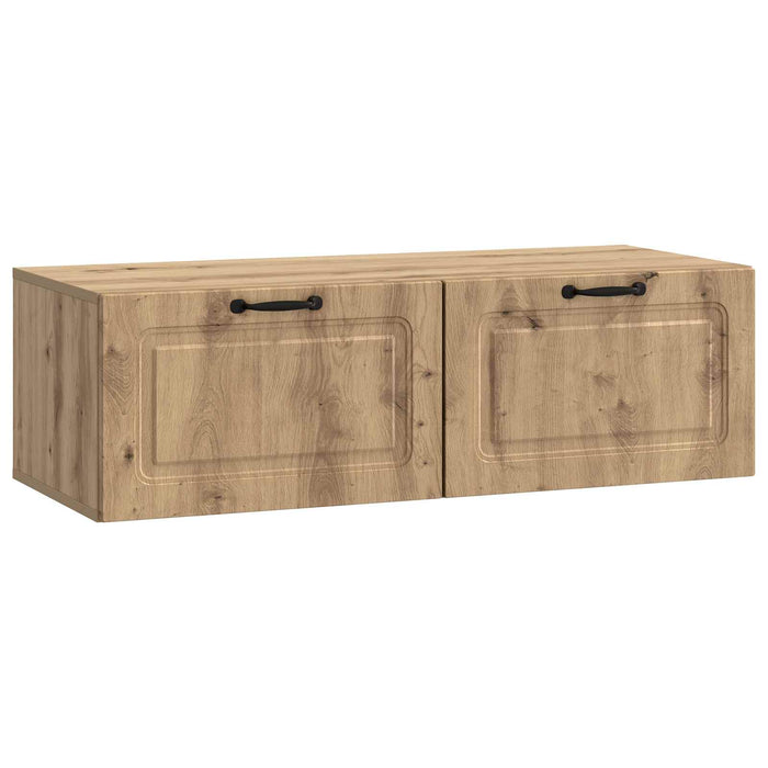 Oglindă TV montată pe perete Stejar Artizanal 98 x 41 x 30 cm - WALTI WALTI