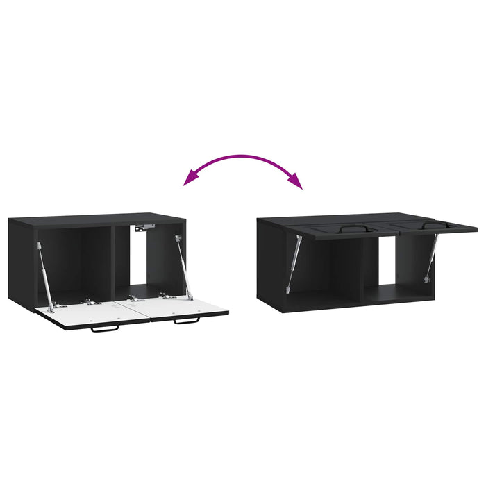 Oglindă TV montată pe perete Pe perete Negru 59,5 x 31 x 30 cm - WALTI WALTI
