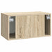 Oglindă TV montată pe perete Stejar Sonoma 59,5 x 31 x 30 cm - WALTI WALTI