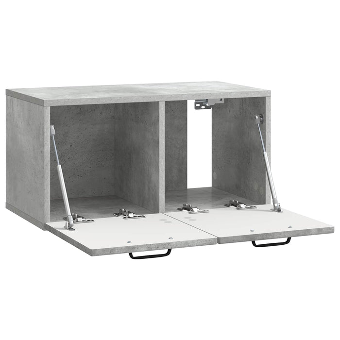 Oglindă TV montată pe perete Gri Beton 59,5 x 31 x 30 cm - WALTI WALTI