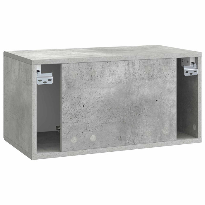Oglindă TV montată pe perete Gri Beton 59,5 x 31 x 30 cm - WALTI WALTI