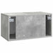 Oglindă TV montată pe perete Gri Beton 59,5 x 31 x 30 cm - WALTI WALTI