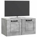 Oglindă TV montată pe perete Gri Beton 59,5 x 31 x 30 cm - WALTI WALTI