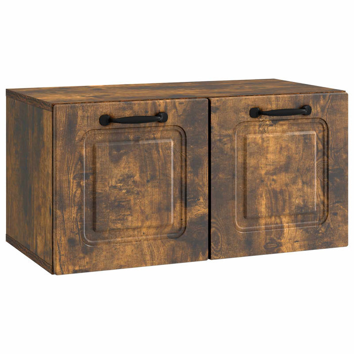 Oglindă TV montată pe perete Stejar fumuriu 59,5 x 31 x 30 cm - WALTI WALTI