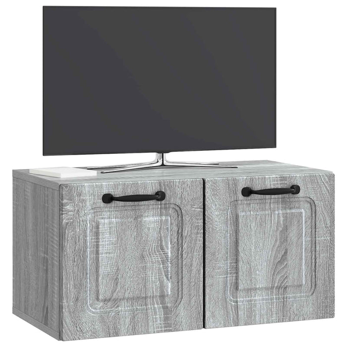 Oglindă TV montată pe perete Sonoma gri 59,5 x 31 x 30 cm - WALTI WALTI