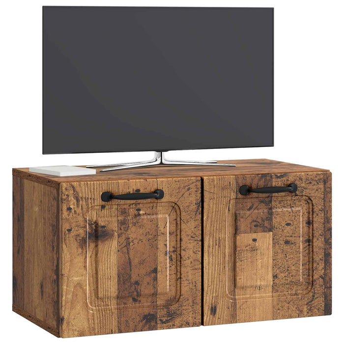 Oglindă TV montată pe perete Lemn vechi 59,5 x 31 x 30 cm - WALTI WALTI