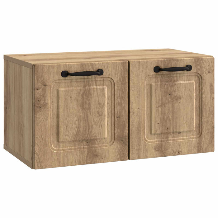 Oglindă TV montată pe perete Stejar Artizanal 59,5 x 31 x 30 cm - WALTI WALTI