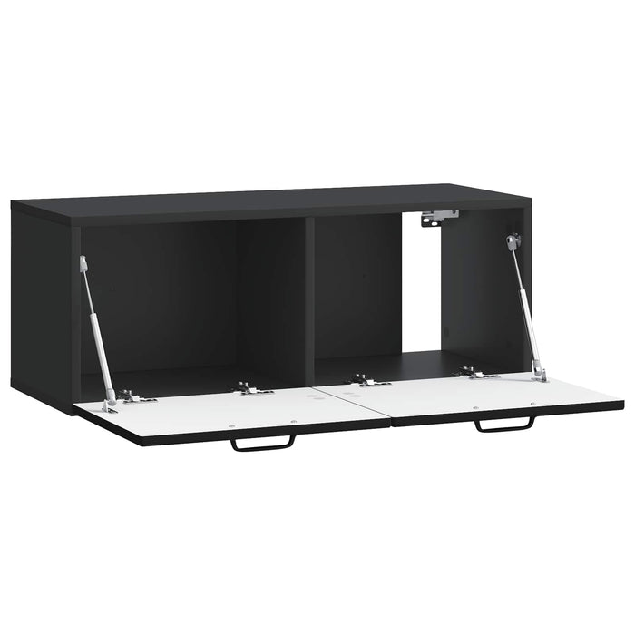Oglindă TV montată pe perete Pe perete Negru 78,5 x 31 x 30 cm - WALTI WALTI