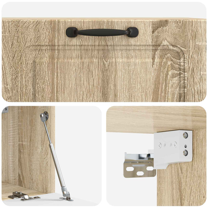 Oglindă TV montată pe perete Stejar Sonoma 78,5 x 31 x 30 cm - WALTI WALTI