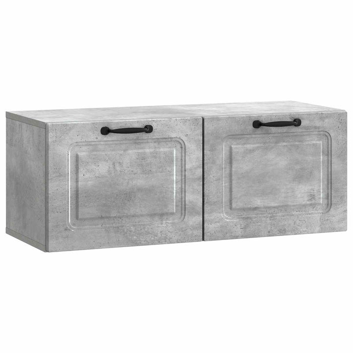 Oglindă TV montată pe perete Gri Beton 78,5 x 31 x 30 cm - WALTI WALTI