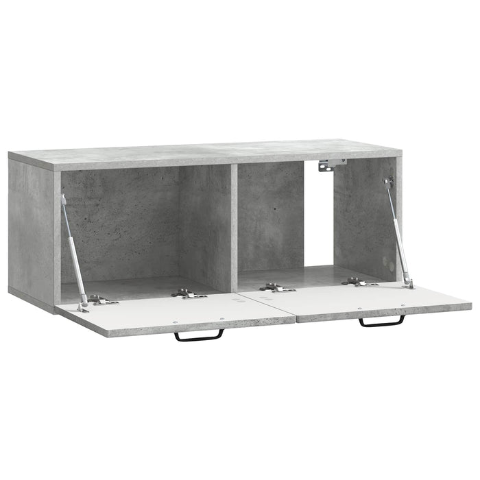 Oglindă TV montată pe perete Gri Beton 78,5 x 31 x 30 cm - WALTI WALTI