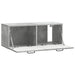 Oglindă TV montată pe perete Gri Beton 78,5 x 31 x 30 cm - WALTI WALTI