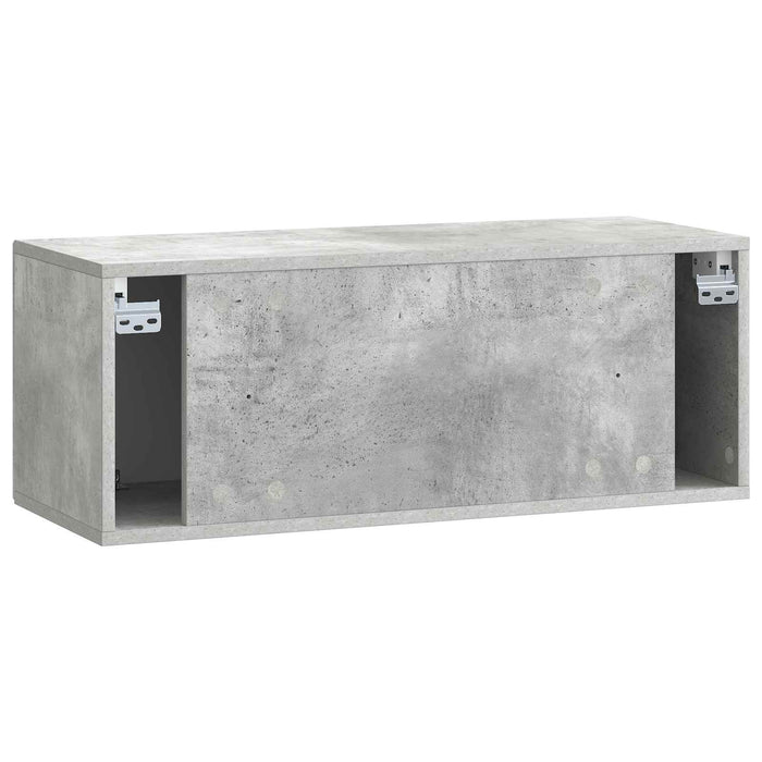 Oglindă TV montată pe perete Gri Beton 78,5 x 31 x 30 cm - WALTI WALTI