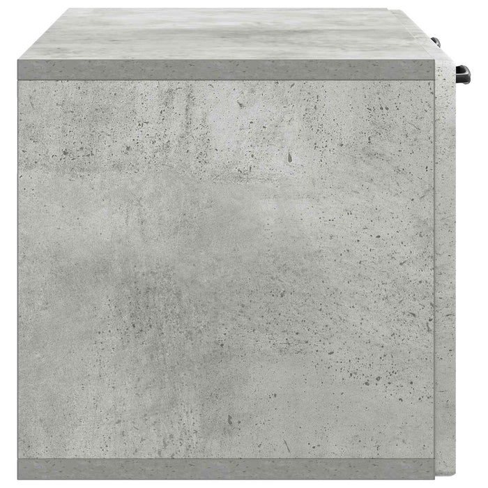 Oglindă TV montată pe perete Gri Beton 78,5 x 31 x 30 cm - WALTI WALTI