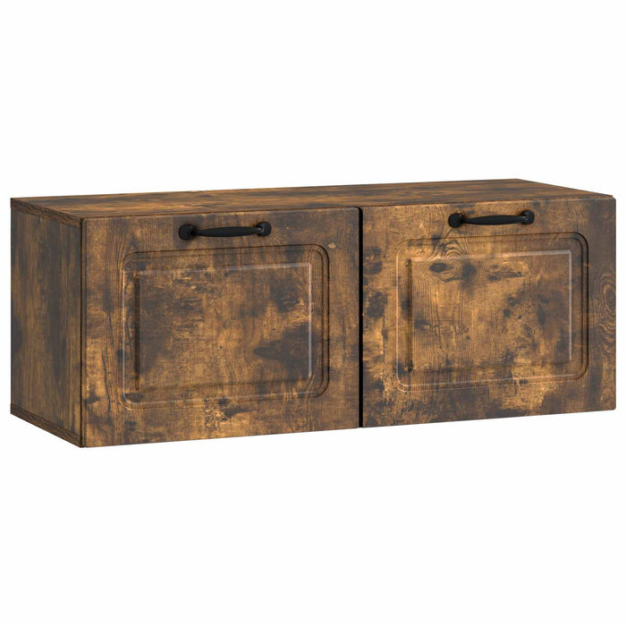 Oglindă TV montată pe perete Stejar fumuriu 78,5 x 31 x 30 cm - WALTI WALTI