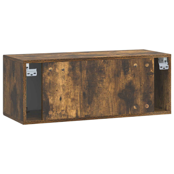 Oglindă TV montată pe perete Stejar fumuriu 78,5 x 31 x 30 cm - WALTI WALTI